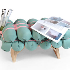 Le mobilier textile de Meike Harde. Le mobilier textile de Meike Harde.