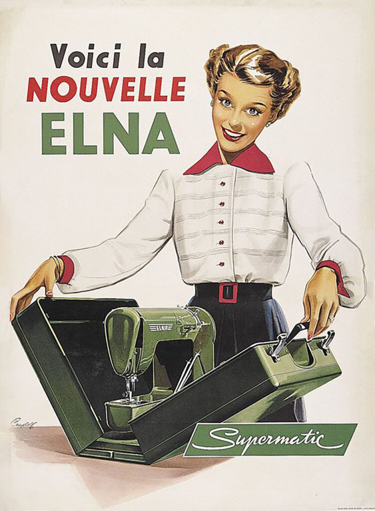 Publicité Marcus Campbell pour la marque Elna
