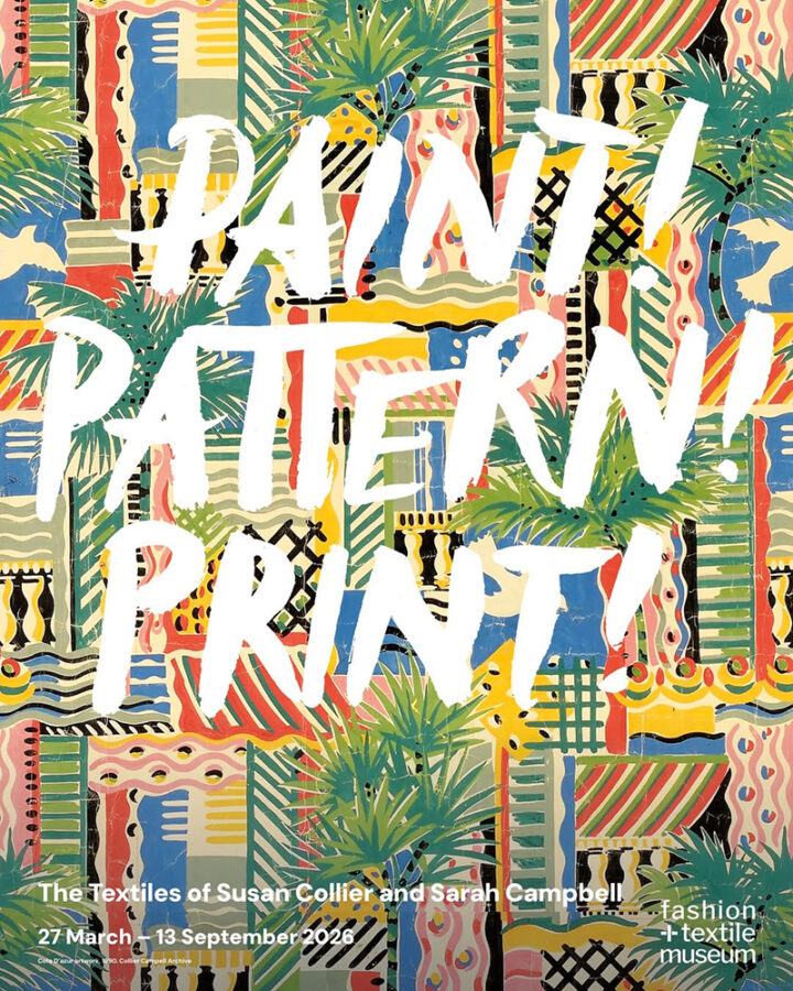 Exposition "Paint! Pattern! Print!" au Fashion Textile Museum, Londres, Royaume-Uni