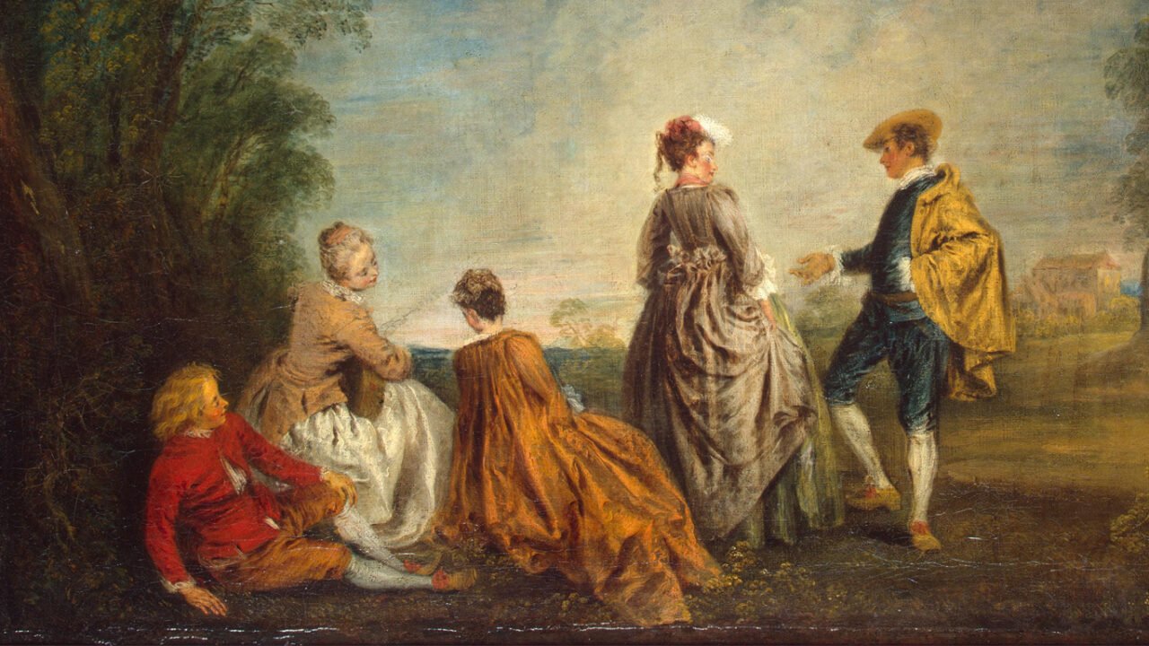 'La proposition embarrassante' - Jean-Antoine Watteau - 1715
@Hermitage Museum