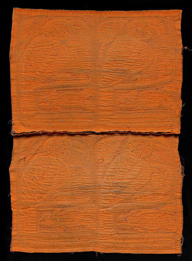 Panneau, motifs oiseaux et poissons,  coton, appliqué inversé, appliqué,  broderie. Devant et dos. Peuple Guna. XXème siècle. @The Cleveland Museum of Art